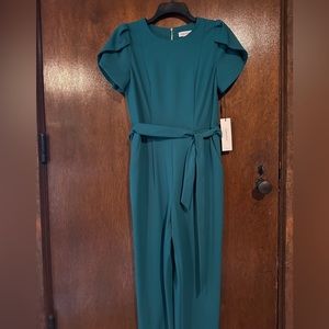 Calvin Klein teal formal jumpsuit! Size 6, new with tags